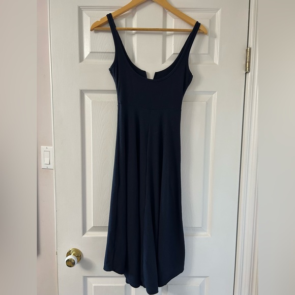 Ribbed Fit and Flare A Line Midi - Picture 4 of 4